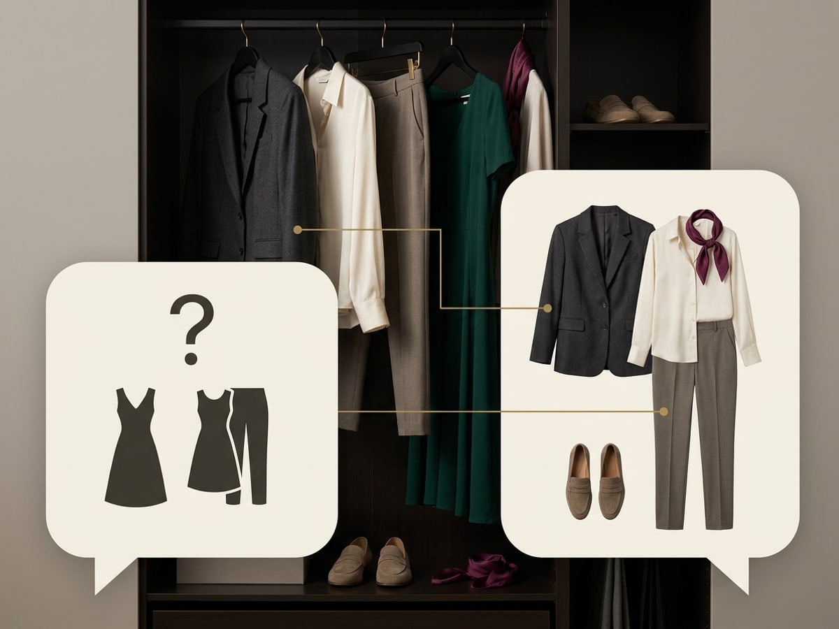 A wardrobe question leading to a coordinated outfit recommendation