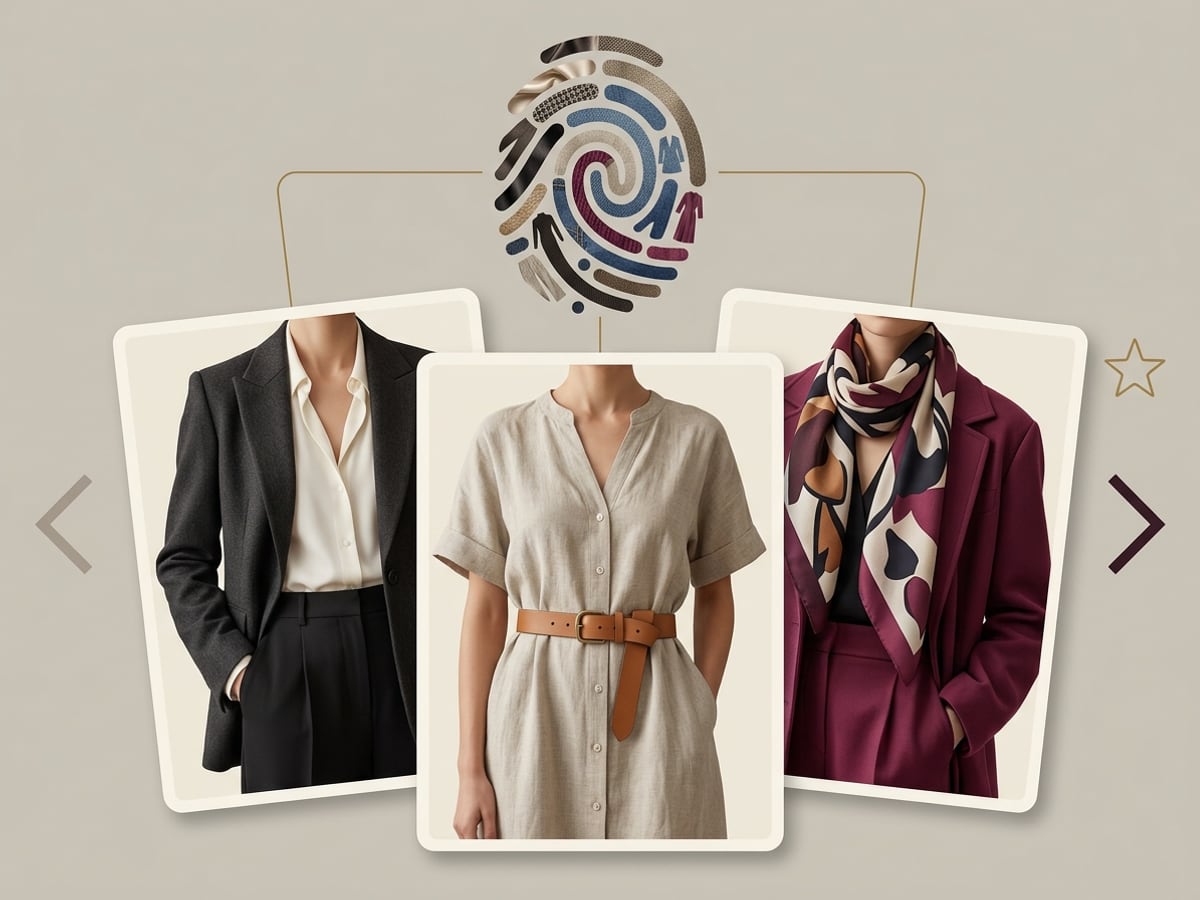 Visual style choices combining into a personal style fingerprint