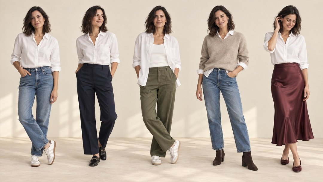 Witte blouse combineren